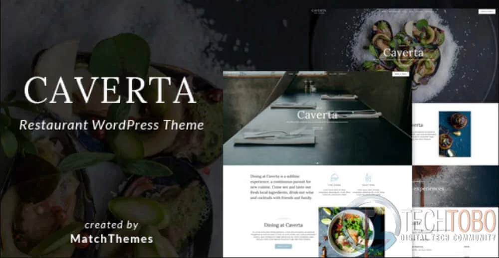 Caverta Fine Dining Restaurant WordPress Theme