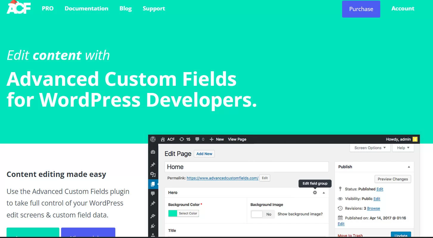 Downlaod Free Advanced Custom Fields Pro 