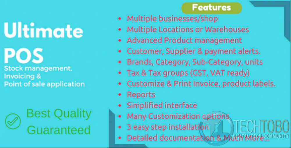 Ultimate POS Best Advanced Stock Management, Point of Sale & Invoicing application