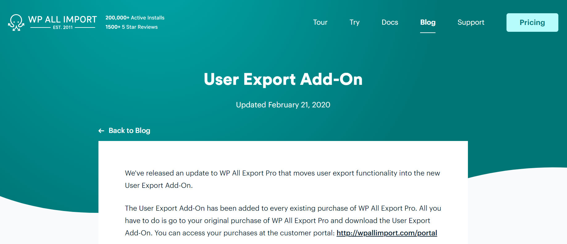 Download Free WP All Export - User Export Add-On 