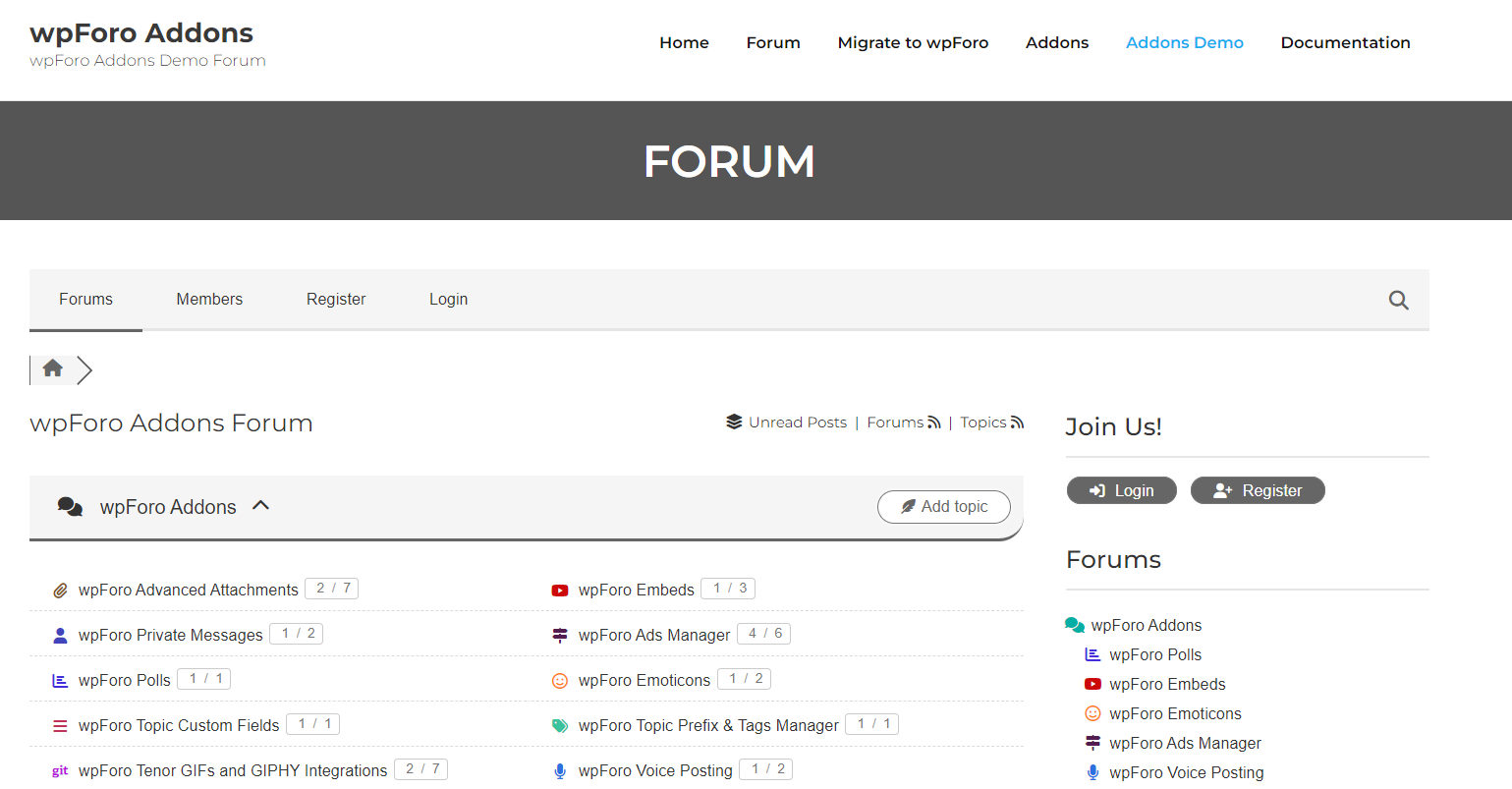 Download wpForo Forum Plugin Premium Addons